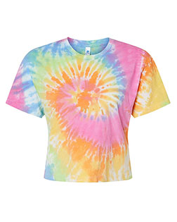 Colortone 1050  Women's Tie-Dyed Crop T-Shirt