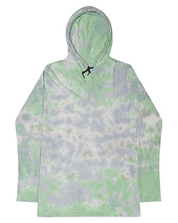 Colortone 2777  Tie-Dyed Hooded Long Sleeve T-Shirt