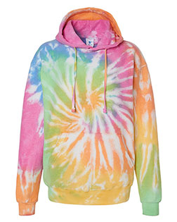 Colortone 8600  Tie-Dyed Cloud Fleece Hooded Sweatshirt at BignTallApparel