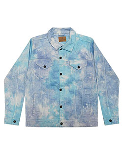 Colortone 9050 Tie-Dyed Denim Jacket at BigNTallApparel