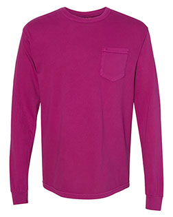 Comfort Colors 4410 Garment-Dyed Heavyweight Long Sleeve Pocket T-Shirt at BigNTallApparel