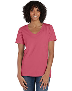 ComfortWash by Hanes GDH125  Garment-Dyed Women's V-Neck T-Shirt