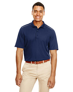 CORE365 88181R  Men's Radiant Performance Piqué Polo with Reflective Piping at BignTallApparel