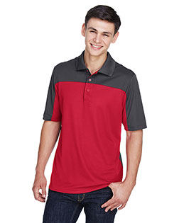 CORE365 CE101 Ash City - Core 365 CE101 Men Balance Colorblock Performance Pique Polo at BigNTallApparel