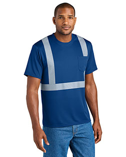 CornerStone CS206 Enhanced Visibility Segmented Tape Pocket Tee