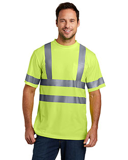 Cornerstone CS408 Men Ansi Class 3 Short Sleeve Snag Resistant Reflective T Shirt