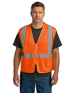 CornerStone ANSI 107 Class 2 Economy Mesh Zippered Vest. CSV101