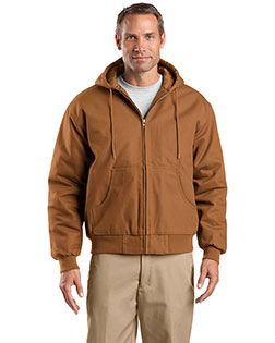 Cornerstone TLJ763H Men Tall Duck Cloth Hooded Work Jacket