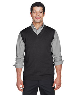 Devon & Jones D477 Men V Neck Vest at BigNTallApparel