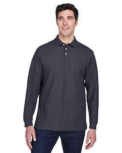 Devon & Jones D110 Men Pima Pique Long Sleeve Polo