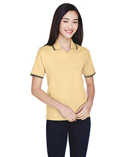 Devon & Jones Classic D140W Women Tipped Perfect Pima Interlock Polo