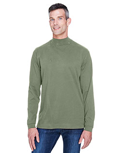 Devon & Jones Classic D420 Unisex Sueded Cotton Jersey Mock-Turtleneck