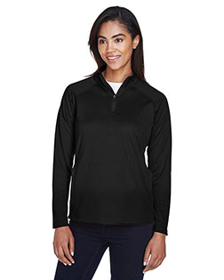 Devon & Jones DG440W Women Stretch Tech-Shell Compass Quarter-Zip