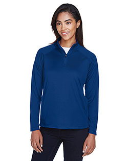Devon & Jones DG440W Women Stretch Tech-Shell Compass Quarter-Zip In Big & Tall Sizes