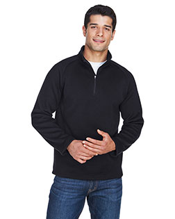 Devon & Jones DG792 Men Adult Bristol Sweater Fleece Quarter-Zip at BignTallApparel