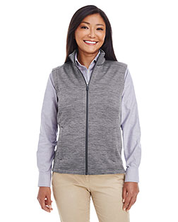 Devon & Jones DG797W Ladies' Newbury Mélange Fleece Vest at BignTallApparel