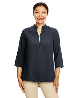 Devon & Jones DP611W Ladies' Perfect Fit™  3/4-Sleeve Crepe Tunic at BignTallApparel