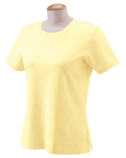 Devon & Jones Pink DP155W Women Jersey Tee