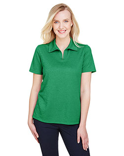 Devon & Jones DG22W Women CrownLux Performance™ Ladies' Address Melange Polo at BigNTallApparel