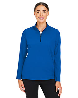 Devon & Jones DG410W CrownLux Performance® Ladies' Windsor Welded Quarter-Zip