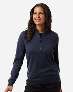 Devon & Jones DG446W Women's New Classics Quarter-Zip Sweater