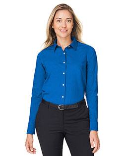 Devon & Jones DG505W  CrownLux Performance® Ladies' Spencer Poplin Shirt