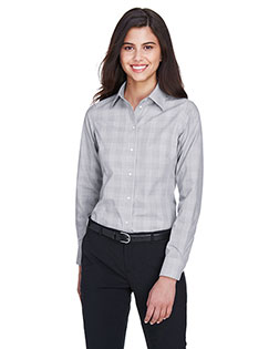 Devon & Jones DG520W Ladies' Crown Woven Collection™ Glen Plaid at BignTallApparel