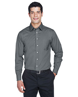 Devon & Jones DG530 Men 's Crown Woven Collection™ Solid Stretch Twill