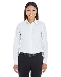 Devon & Jones DG532W Ladies' Crown Woven Collection™ Royal Dobby Shirt at BigNTallApparel
