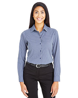 Devon & Jones DG535W Men CrownLux Performance™ Ladies' Tonal Mini Check Shirt