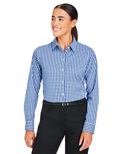 Devon & Jones DG536W CrownLux Performance® Ladies' Gingham Shirt at Bigntall Apparel