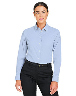 Devon & Jones DG537W CrownLux Performance® Ladies' Microstripe Shirt at Bigntall Apparel