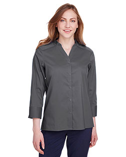 Devon & Jones DG560W Ladies' Crown Collection® Stretch Broadcloth Three-Quarter Sleeve Blouse