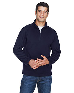 Devon & Jones DG792 Men Adult Bristol Sweater Fleece Quarter-Zip at BigNTallApparel