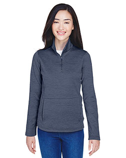 Devon & Jones DG798W Ladies' Newbury Mélange Fleece Quarter-Zip