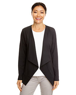 Devon & Jones DP465W Ladies' Perfect Fit™ Draped Open Blazer at BignTallApparel