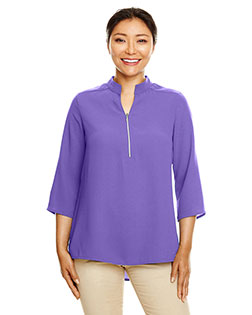 Devon & Jones DP611W Ladies' Perfect Fit™ 3/4-Sleeve Crepe Tunic at BigNTallApparel