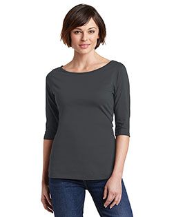 District Women's Perfect Weight 3/4-Sleeve Tee. DM107L at BignTallApparel