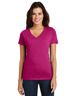  District  Women's Super Slub V-Neck Tee. DM3501