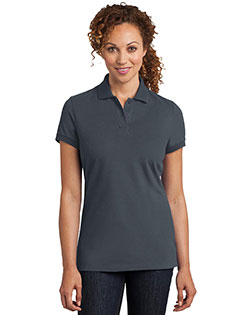  DISCONTINUED District Made ® Ladies Stretch Pique Polo. DM425 at BigNTallApparel