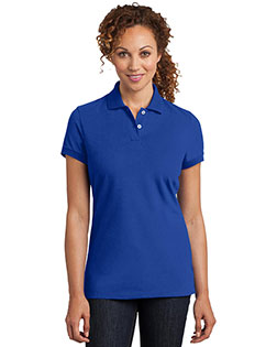    District Made ®  Ladies Stretch Pique Polo. DM425