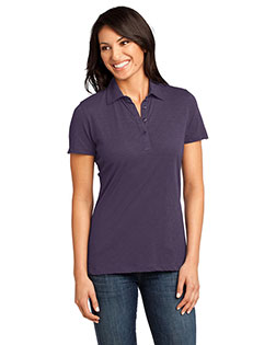 District Threads DM450 Women Slub Polo In Big & Tall Sizes