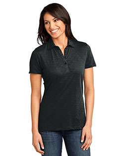 District Threads DM450 Women Slub Polo In Big & Tall Sizes