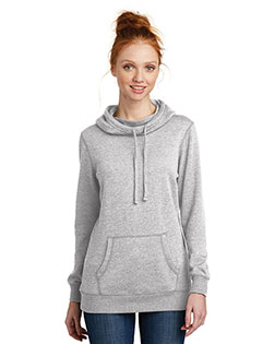 District  Women's Lightweight Fleece Hoodie. DM493 at BignTallApparel