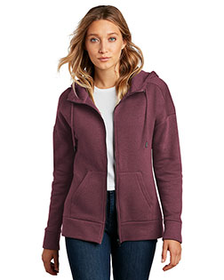 District Women's Perfect Weight Fleece Drop Shoulder Full-Zip Hoodie DT1104