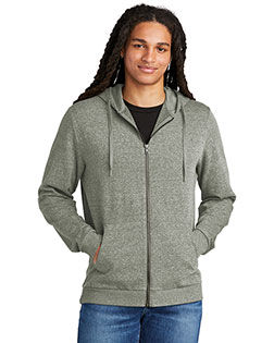 District Perfect Tri Fleece Full-Zip Hoodie DT1302 at BignTallApparel