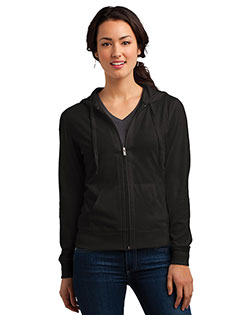 District Women's Fitted Jersey Full-Zip Hoodie. DT2100 at BignTallApparel