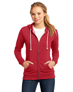 District Threads DT290 Women Core Fleece Full-Zip Hoodie