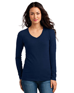  District Juniors The Concert Tee Long Sleeve V-Neck. DT5201