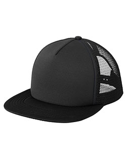 District Threads DT624  Flat Bill Snapback Trucker Cap